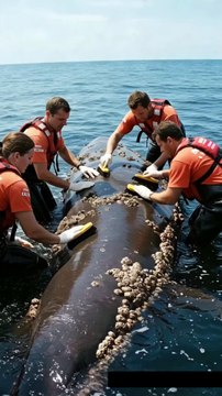 🦈✨ Epic Rescue! Cleaning a GIANT Shark Covered in Barnacles! 🧼🚿