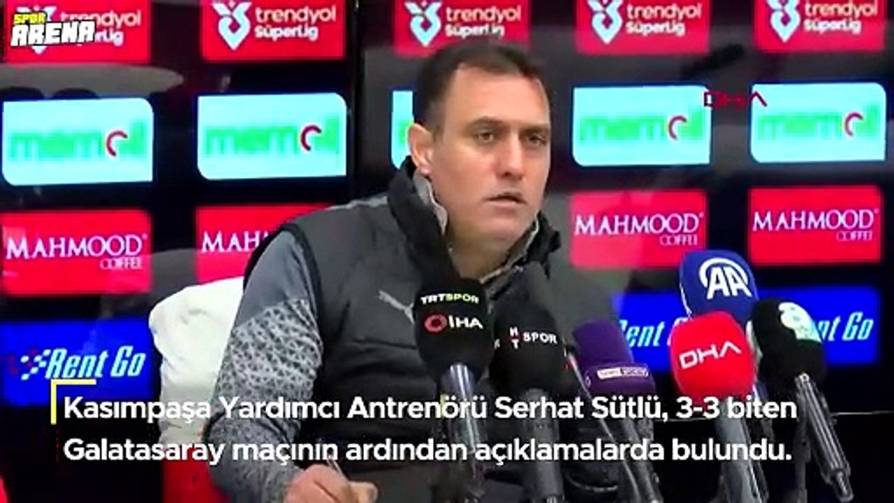 Kasımpaşa Yardımcı Antrenörü ​​​​​​​Serhat Sütlü: 'Hem sevindik hem de biraz buruk kaldık!'