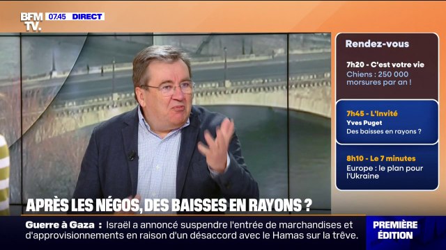 Négociations commerciales: les prix vont légèrement augmenter , selon Yves Puget (directeur des rédactions du magazine LSA)