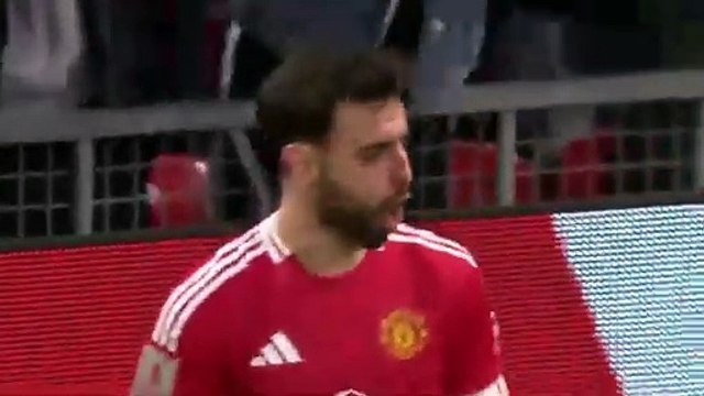 GOAL Bruno Fernandes Manchester United 1-1 Fulham Fifth Round Emirates FA Cup 2024-25 - Man united vs fulham