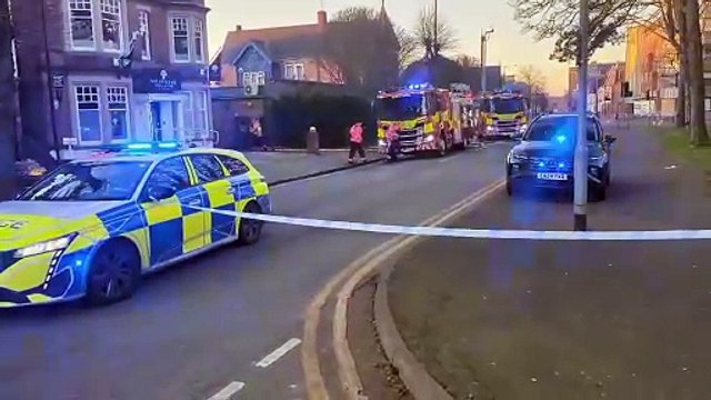 Fire on Broadway in Peterborough