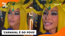 ‘Carnaval é liberdade’, diz Sabrina Sato sobre críticas de carnavalesco a número de enredos afro