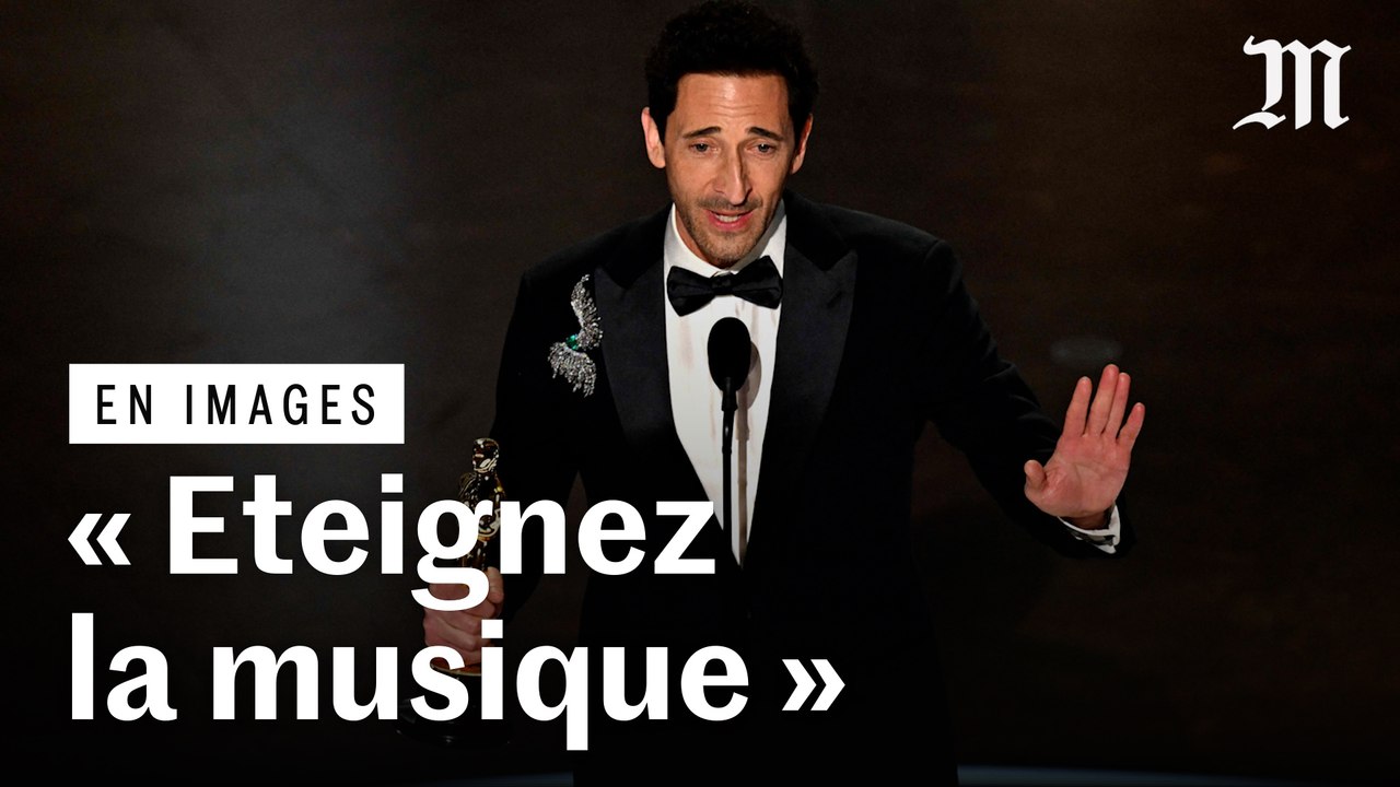 Oscars 2025 : Adrien Brody arrête la musique de clôture pendant son discours