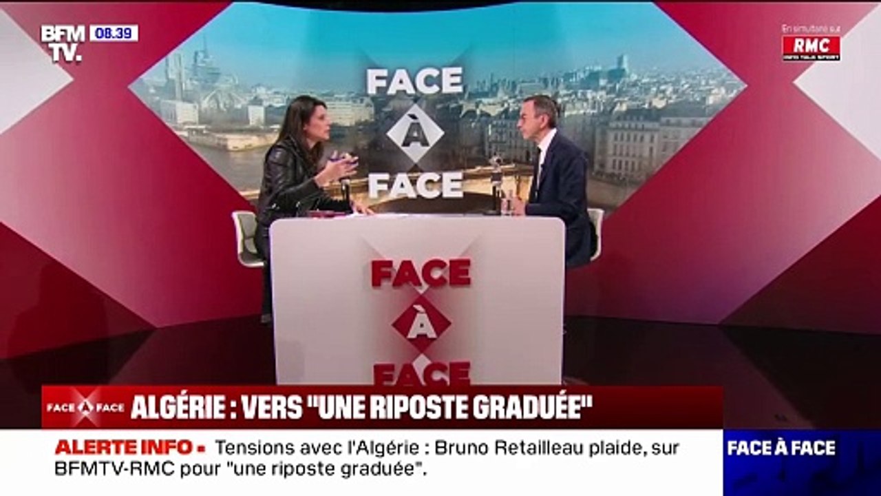 France-Algérie: "Il y a sur la table des moyens qui sont les moyens d'une riposte graduée", affirme Bruno Retailleau