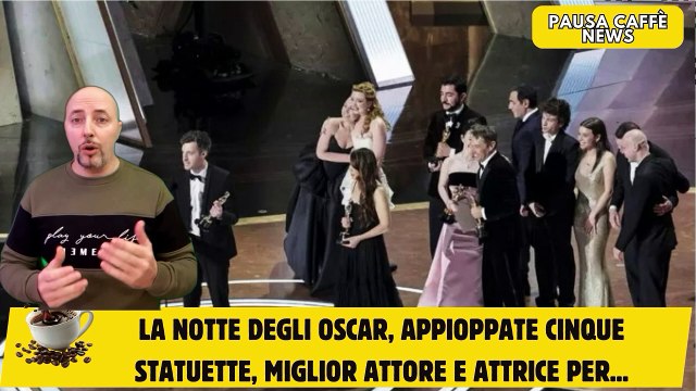 La Notte degli Oscar, appioppate cinque statuette, miglior attore e attrice per...