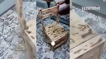 Çok amaçlı o icat: Hem merdiven hem sandalye olabiliyor!