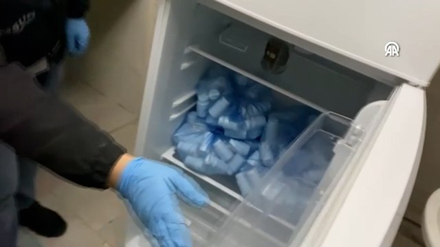 Samsun'da buzdolabına gizlenmiş uyuşturucu ele geçirildi