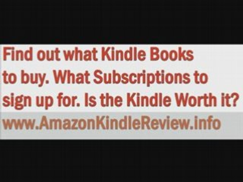 Amazon Kindle - Read over 2500 Reviews on the Kindle -