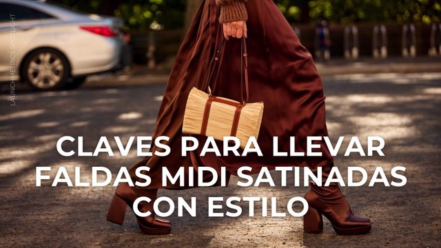 Claves para llevar faldas midi satinadas con estilo