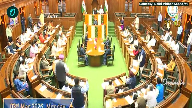 Delhi Vidhansabha Hungama: विधानसभा में CAG Report पर भिड़े AAP-BJP विधायक, Video | वनइंडिया हिंदी