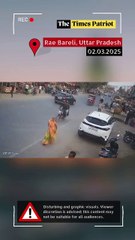 Shocking Hit-and-Run in Rae Bareli; Bikers Thrown in Air, Survive