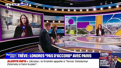 Guerre en Ukraine: Londres assure qu'il n'y a "pas d'accord" avec la France sur une proposition de trêve