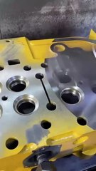 New Replacement Cylinder Head being resurfaced