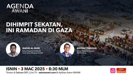 Agenda AWANI: Dihimpit sekatan, ini Ramadan di Gaza