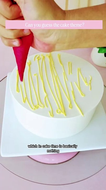 Easy cake decoration idea #cake #cakedecorating #cakedesign #cakeideas #shorts