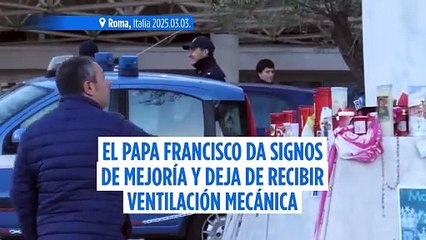 El Papa Francisco deja de recibir ventilación mecánica y mejora tras una crisis respiratoria