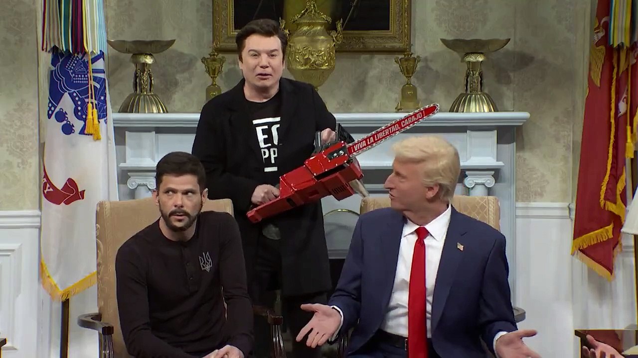 Trump ve Zelenski'nin Oval Ofis tartışması, ABD'nin en meşhur mizah programının açılışında yeniden canlandırıldı