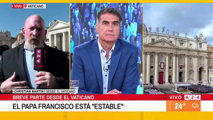 El Papa Francisco mejora tras crisis de salud en el Vaticano