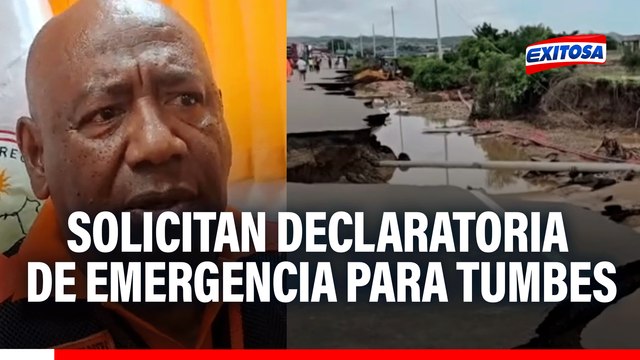 Jefe de Indeci solicita declaratoria de estado de emergencia para Tumbes ante intensas lluvias