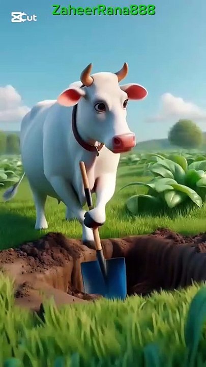 Cow and Apple