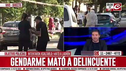 Gendarme mató a delincuente que intentó asaltarle mientras esperaba el colectivo