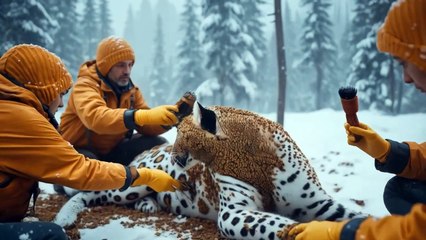 A Bee-tastic rescue adventure of polar leopard