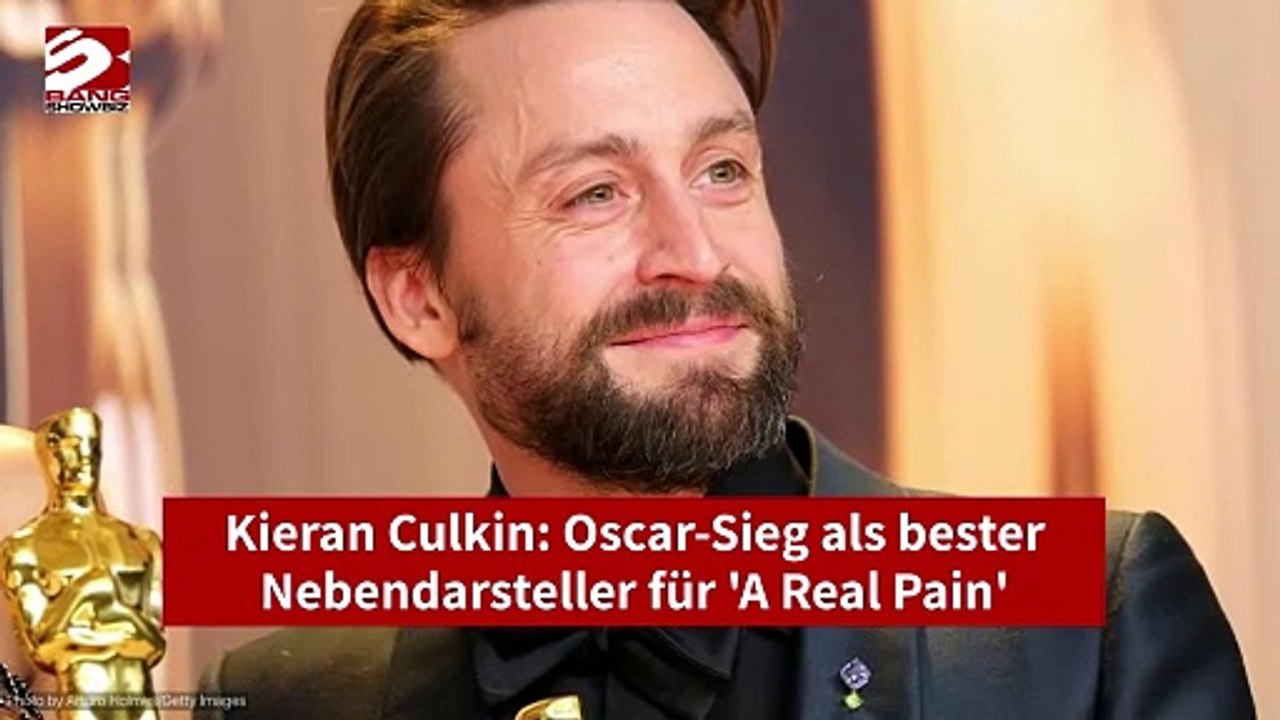 Kieran culkin: oscar-sieg als bester nebendarsteller für 'a real pain'
