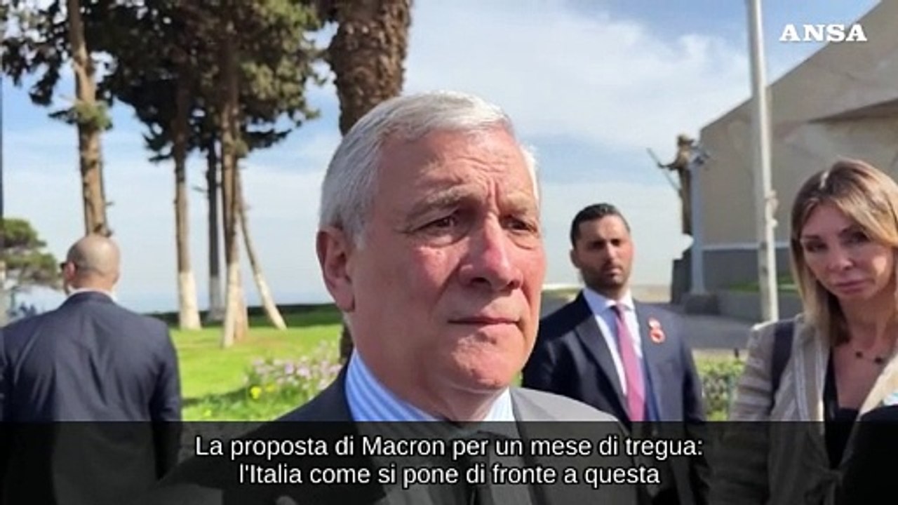 Ucraina, Tajani: "Una tregua di un mese? Prematuro parlarne"
