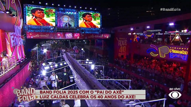 Luiz Caldas canta Magia e celebra 40 anos do axé em Salvador | Band Folia 2025