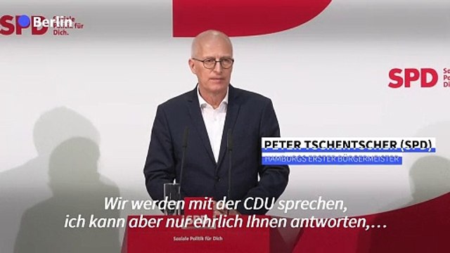 Tschentscher: SPD-CDU-Bündnis in Hamburg nur zweite Wahl