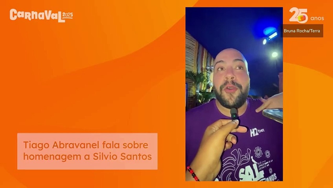 Tiago Abravanel fala sobre homenagem a Silvio Santos