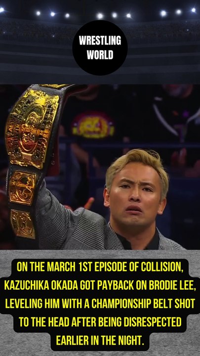 Kazuchika Okada laid out Brodie Lee.