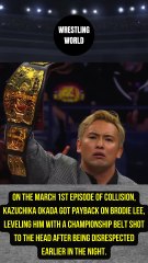 Kazuchika Okada laid out Brodie Lee.