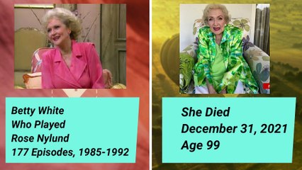 The Golden Girls TV Cast Series Then And Now 2025