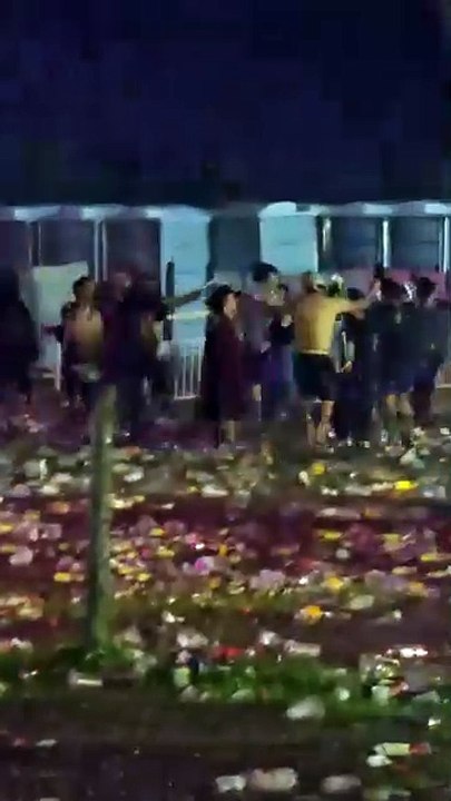 Tormenta en el carnaval fest de Chicoana