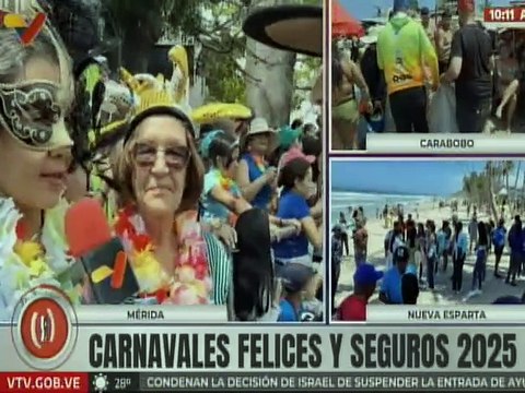 Mérida | Residentes y visitantes disfrutaron del Desfile Ferial en los Carnavales Seguros 2025