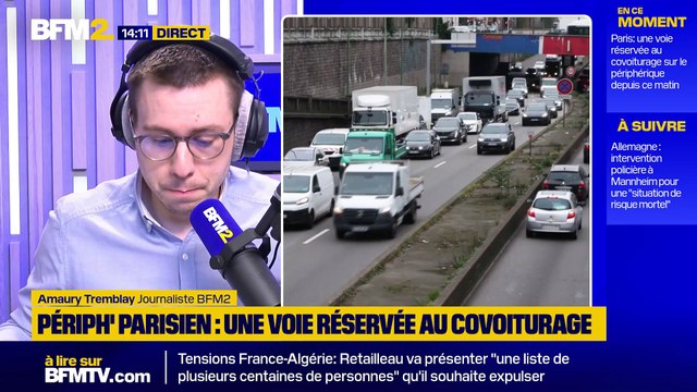 Voie réservée sur le périphérique parisien: David Belliard, adjoint à la maire de Paris, sur BFM2