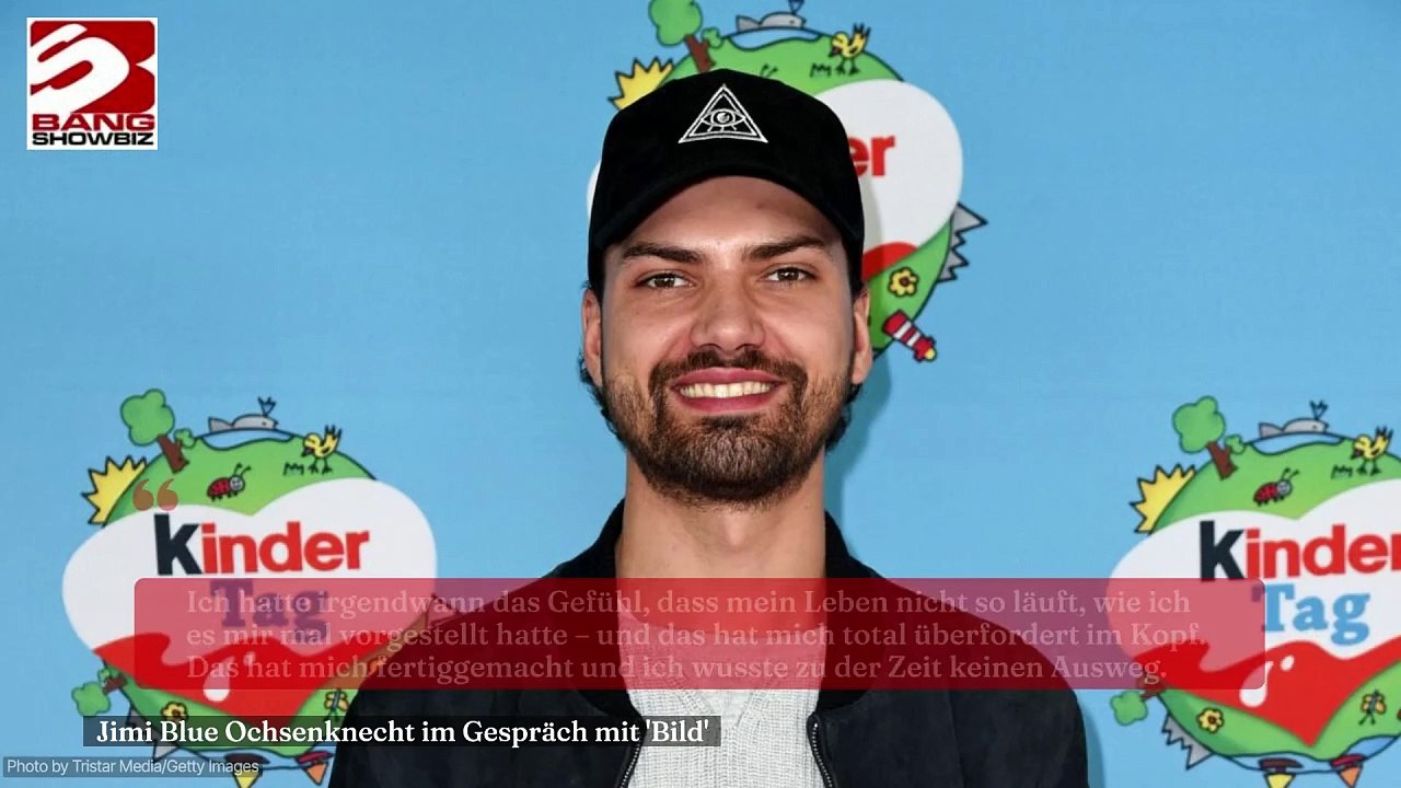 Jimi blue ochsenknecht litt unter burnout-symptomen