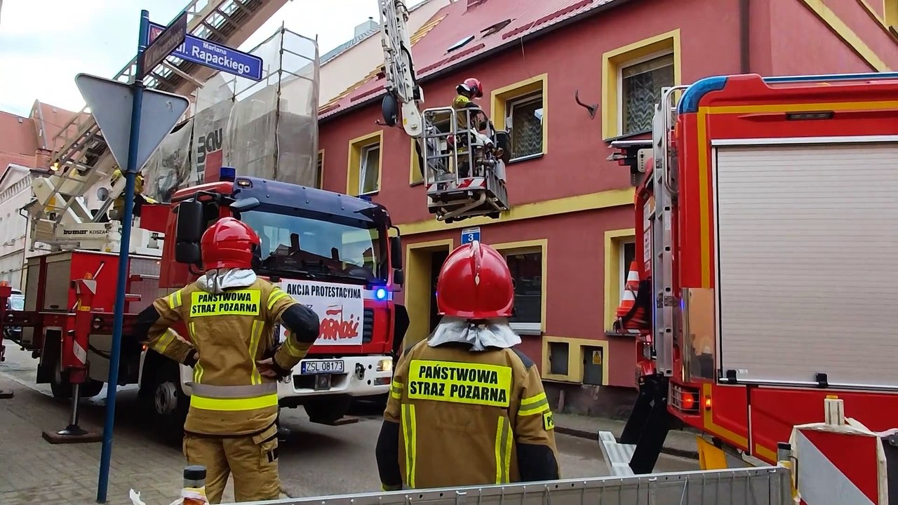 Strażacy w Sławnie interweniują