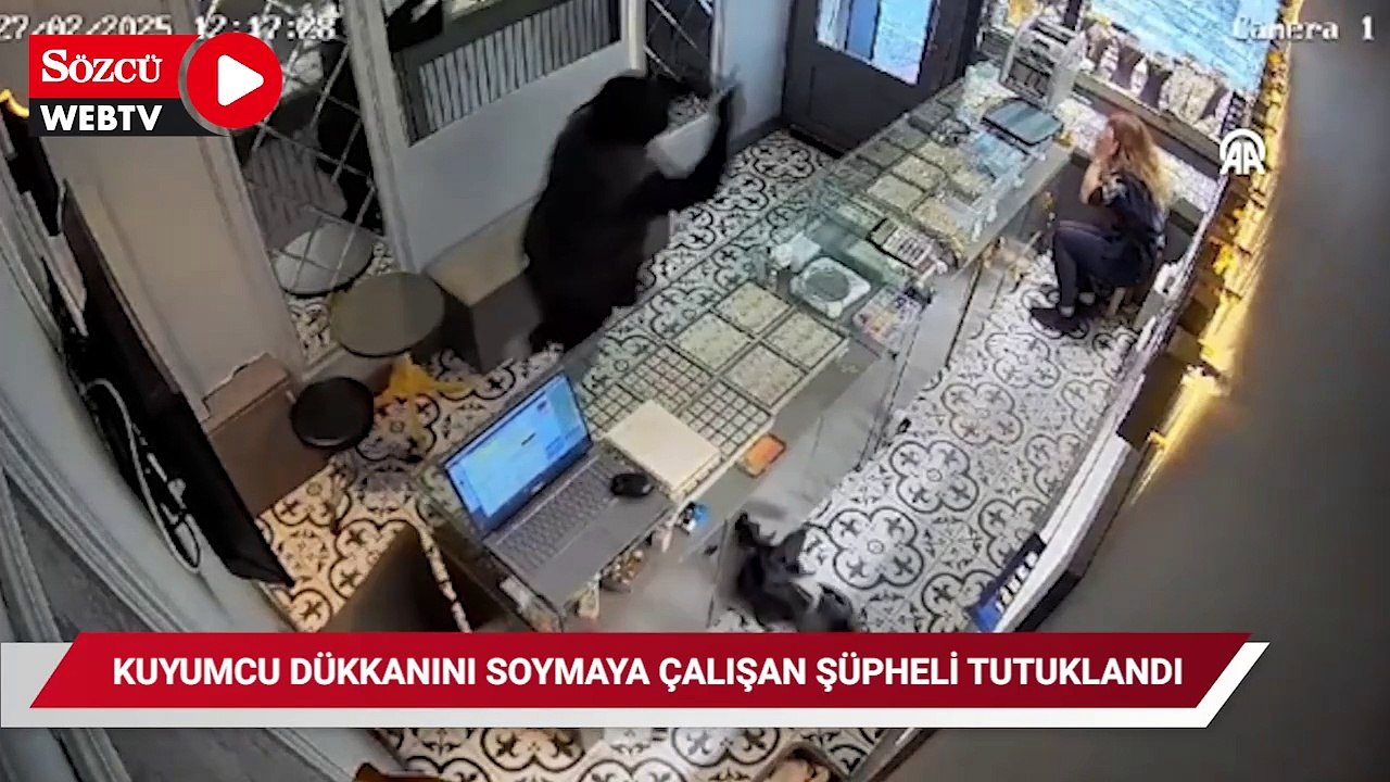 Silahla kuyumcu dükkanını soymaya çalışan şüpheli tutuklandı