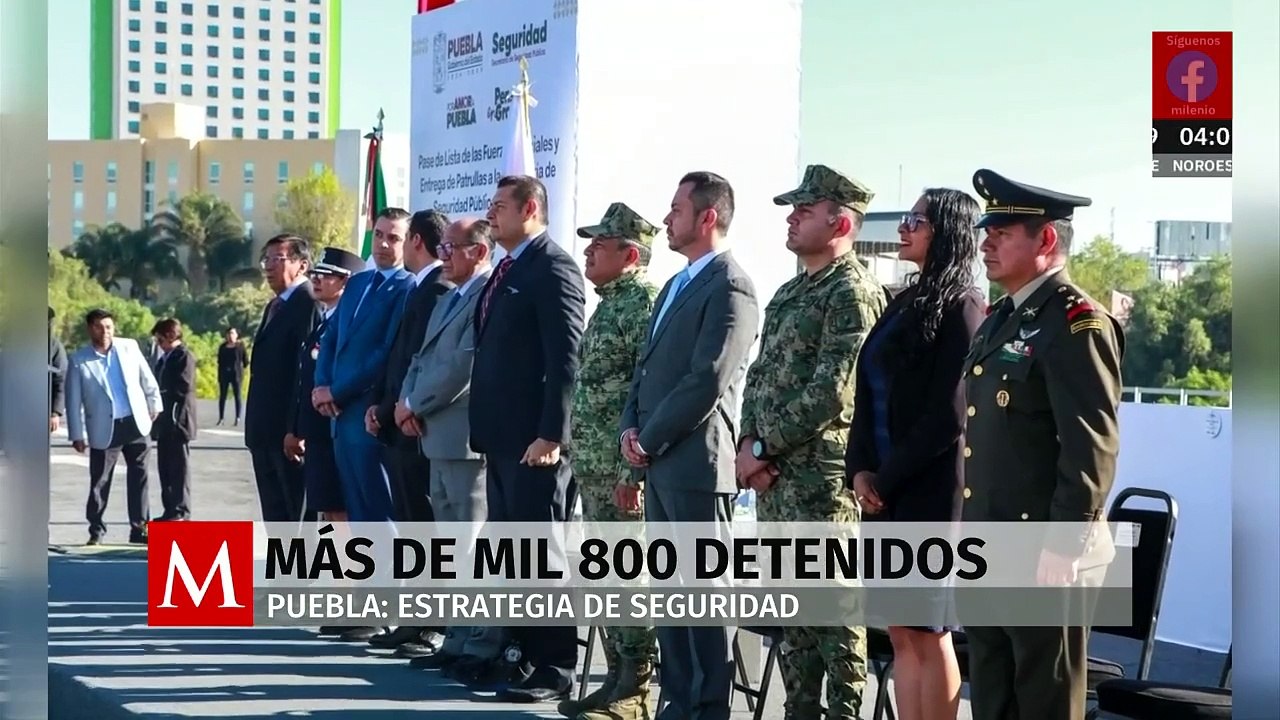 Marina reporta más de mil 800 detenidos en Puebla en casi tres meses