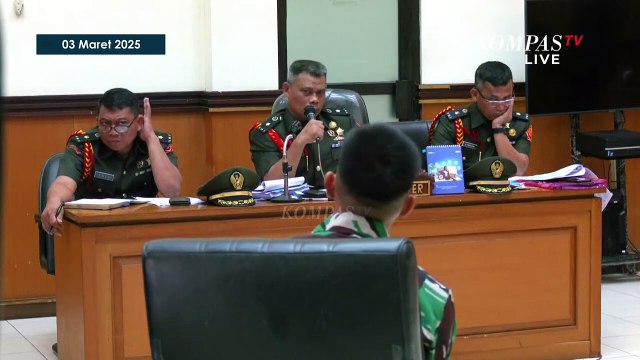 Terungkap! Terdakwa Anggota TNI Penembakan Bos Rental Akui Tak Pernah Pegang Senjata