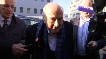 Fifa - L’arrivée de Blatter et Platini au tribunal