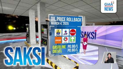 Oil price rollback, kasado na bukas (March 4, 2025) | Saksi