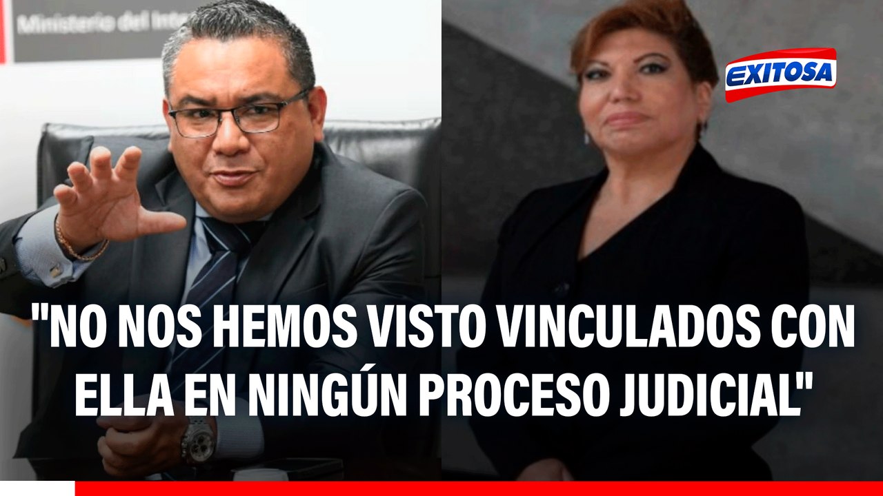 Ministro Santiváñez descarta presuntos vínculos con Emma Benavides en procesos judiciales: "Jamás"