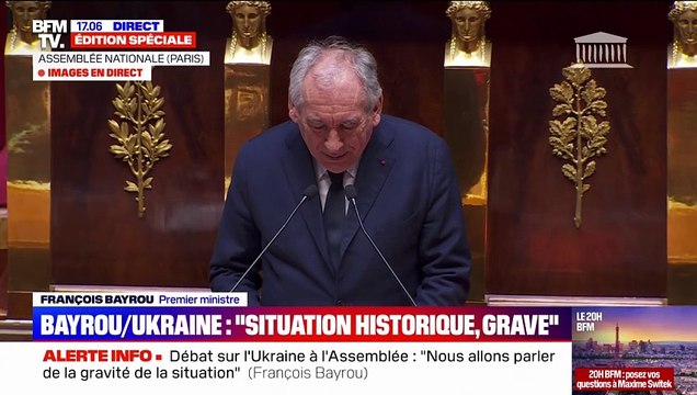 François Bayrou: Pour l'honneur de l'Ukraine, et j'ose le dire pour l'honneur de l'Europe, le président Zelensky n'a pas plié