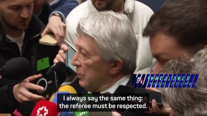 Atletico Madrid president believes referees 'have lost authority' due to VAR