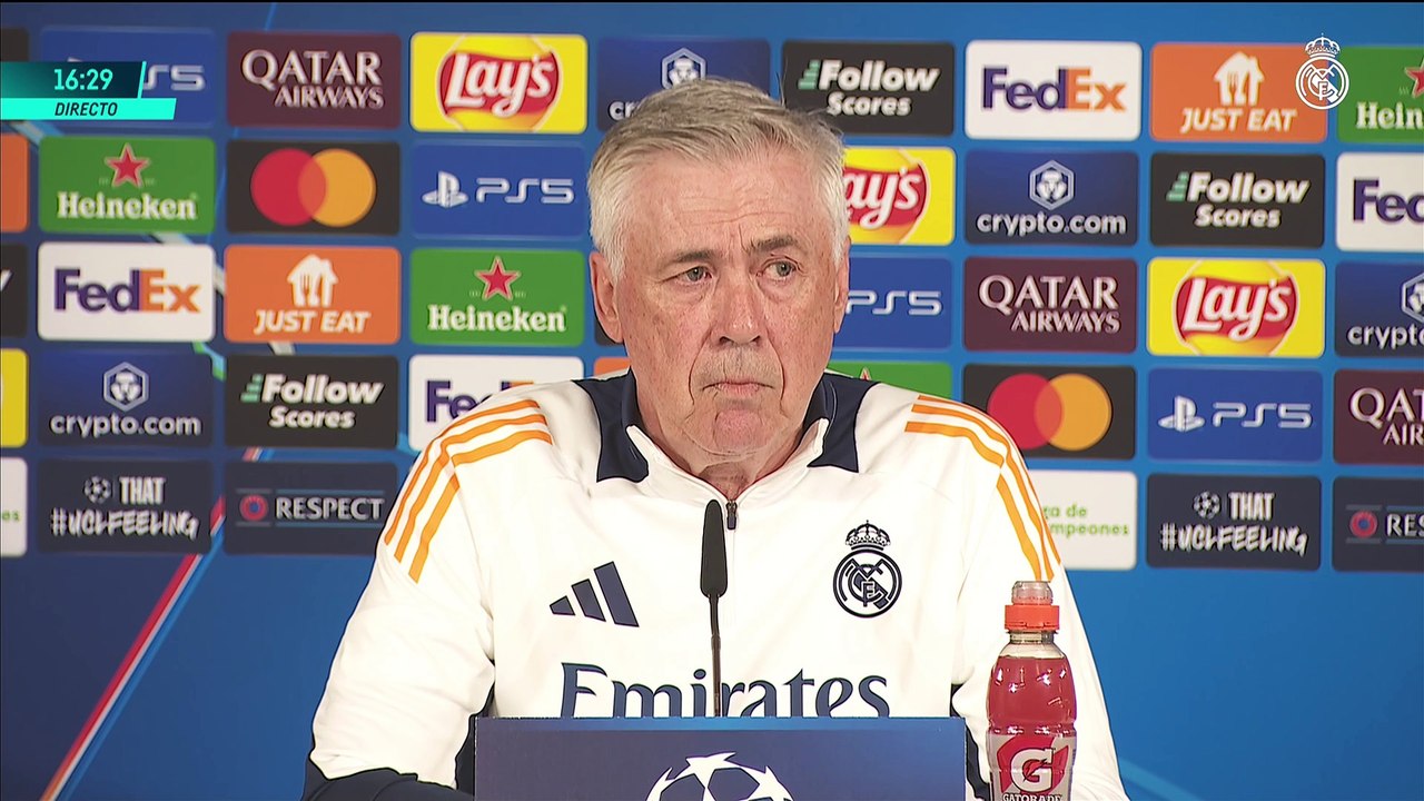 Rueda de prensa Carlo Ancelotti previa derbi Champions League Real Madrid Atletico de Madrid Lunes 3 de marzo 2025