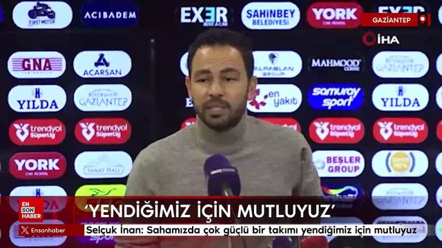 Selçuk İnan: Sahamızda çok güçlü bir takımı yendiğimiz için mutluyuz