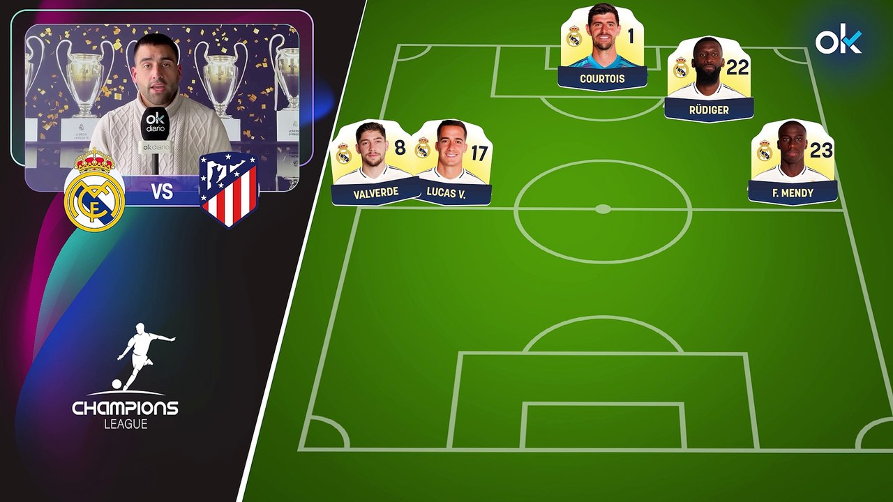 Alineación del Real Madrid contra el Atlético: Valverde tendrá que forzar para jugar